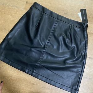 French Connection Faux Leather Skirt